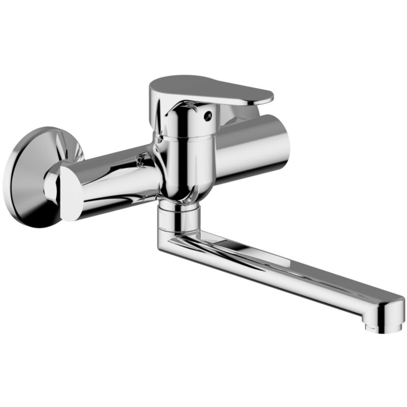foto del prodotto serie t line miscelatore monocomando lavello da parete