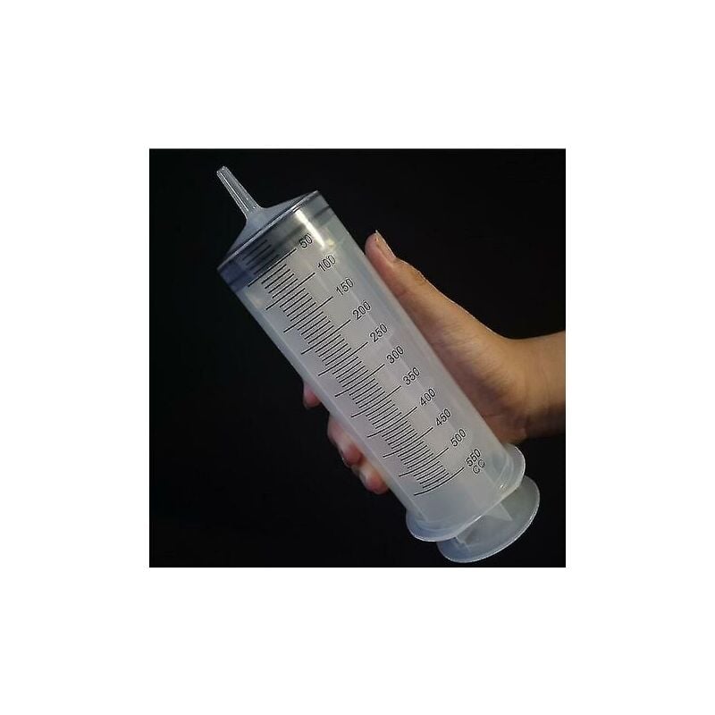 foto del prodotto seringa di grande capacit da 500 ml, pompa riutilizzabile misurabile con tubo di alimentazione lungo 1 m