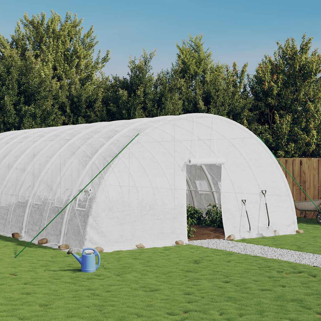 foto del prodotto serra con telaio in acciaio bianco 36 m 6x6x2,85 mcod mxl 100713