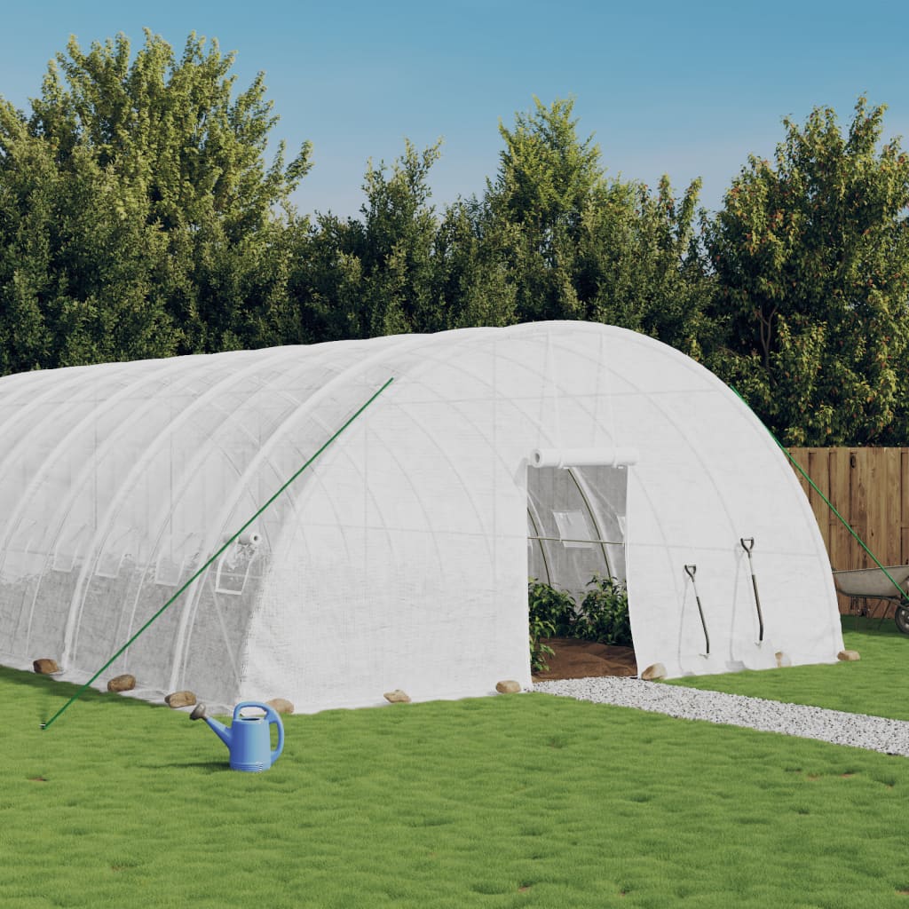 foto del prodotto serra con telaio in acciaio bianco 60 m 10x6x2,85 mcod mxl 124672