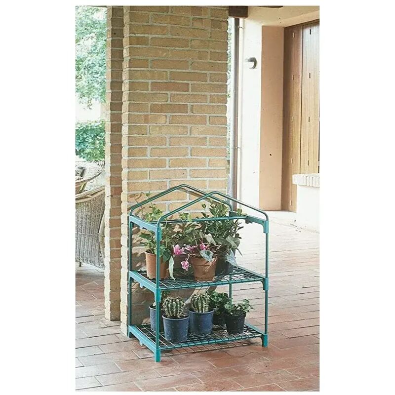 foto del prodotto serra da giardino verdemax azalea con 2 ripiani 70x50x92 cm