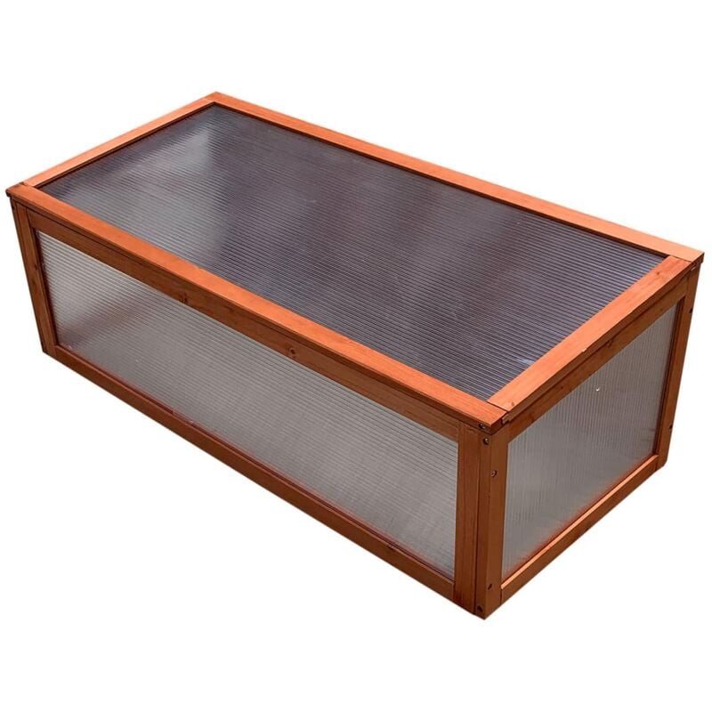 foto del prodotto serra gardiun wooden i 90x41x32 cm in legno e policarbonato