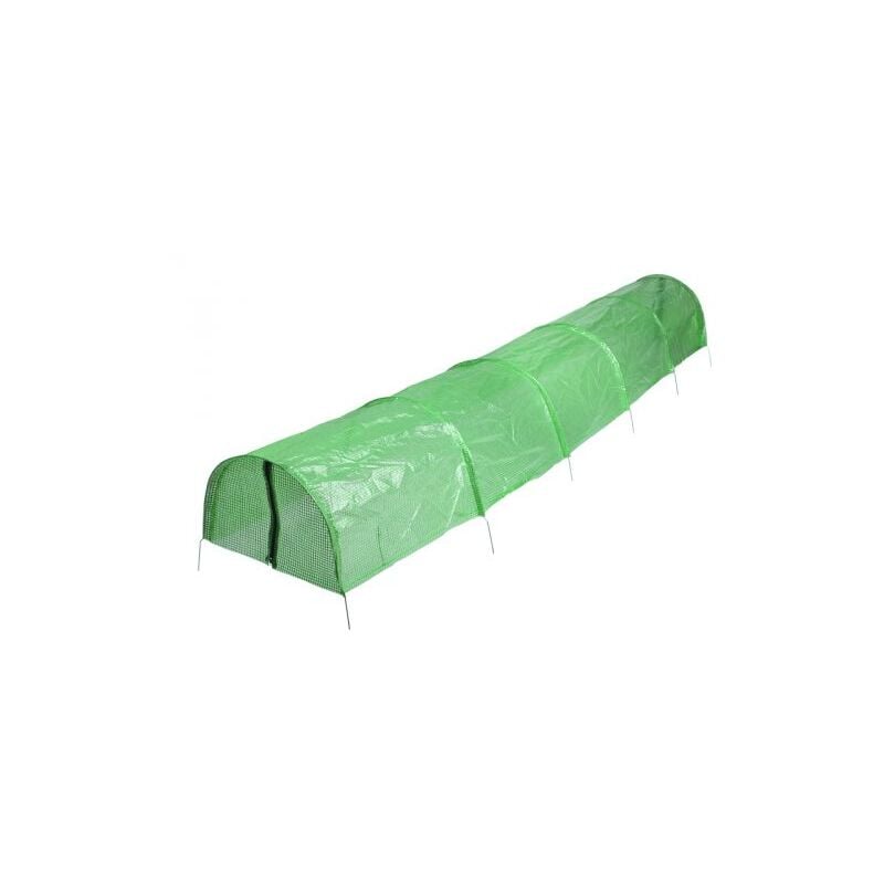 foto del prodotto serra giardino a tunnel con copertura per piante fiori cm 300x45x30h 28160 