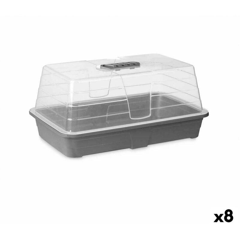 foto del prodotto serra ibergarden fyt2058102 grigio trasparente plastica 38,4 x 17,5 x 24,7 cm 8 unit 
