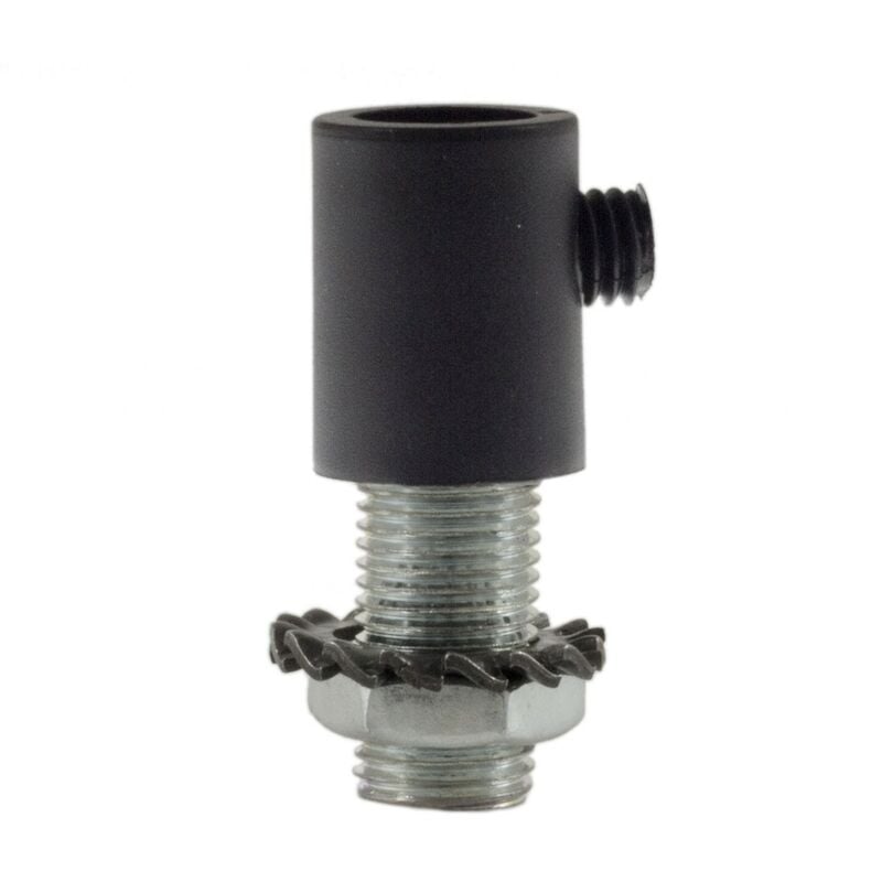 foto del prodotto serracavo cilindrico in plastica completo di tige, dado e rondella