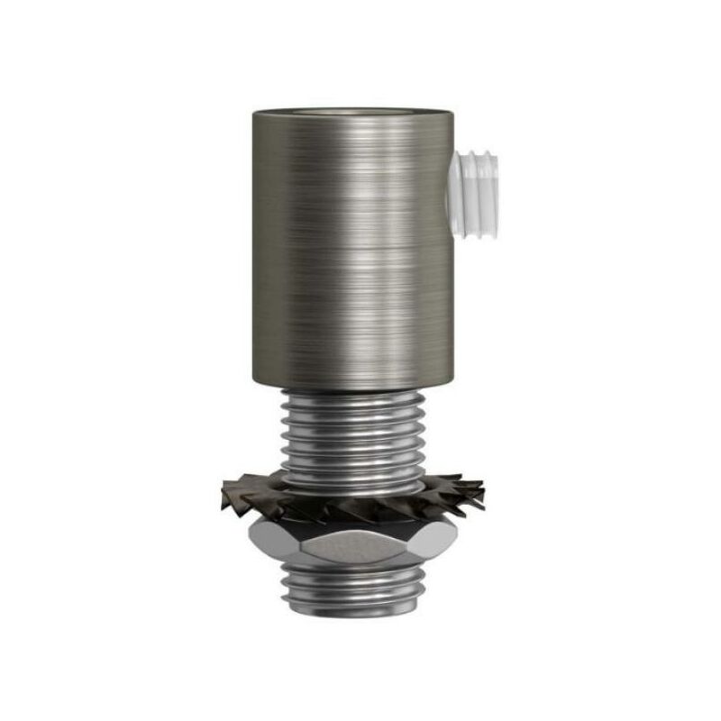 foto del prodotto serracavo tondo creative cables in metallo titanio satinato 2 pezzi serm1tisx2