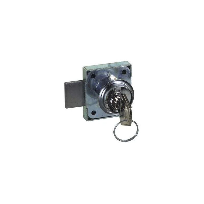 foto del prodotto serratura a cilindro da 20 mm per porta destra o sinistra, due chiavi, l35xh40xep9mm.