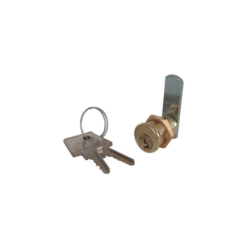 foto del prodotto serratura a cilindro leva dritta 21 meroni ottone satinato f.mm 16 l.mm 20
