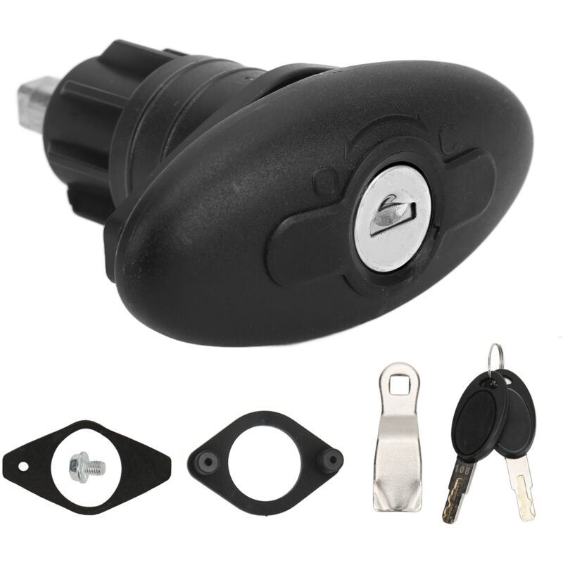 foto del prodotto serratura a compressione per porta cabina camper, rotante, 30 mm, in lega di zinco, nylon, per camper, roulotte e yacht eosnow