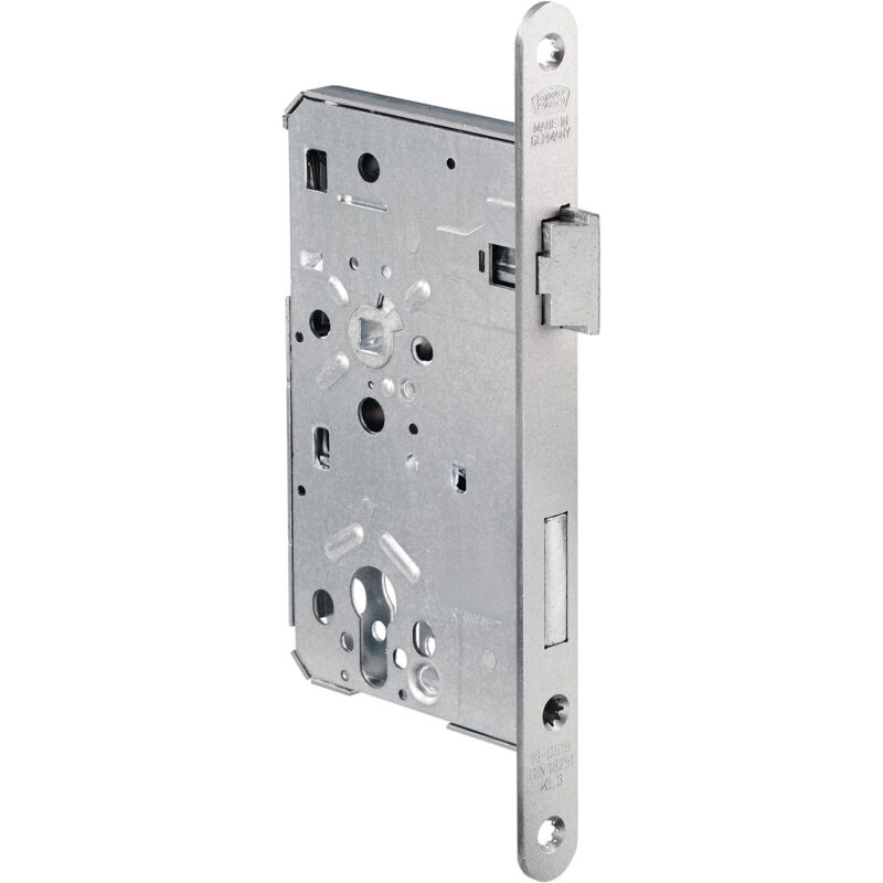 foto del prodotto serratura a inserimento per oggetti 0515 pzw 24 55 72 8mm din r alluminio satinato argento, rotonda, classe 3, zincata