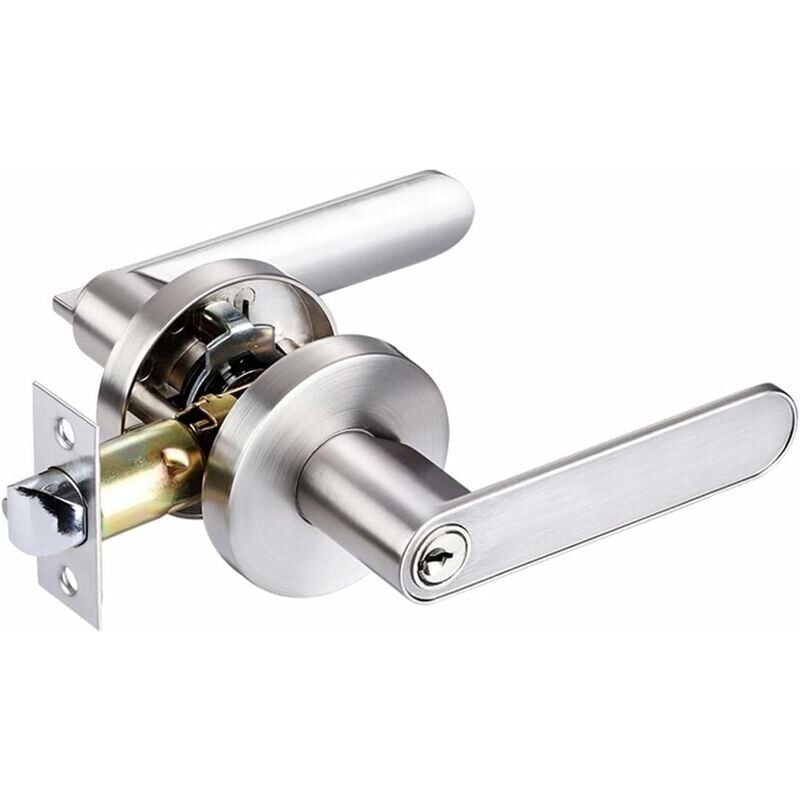 foto del prodotto serratura a leva per porta, maniglia per porta in lega di alluminio per camera da letto, spogliatoio, ripostiglio e ufficio, dimensioni della