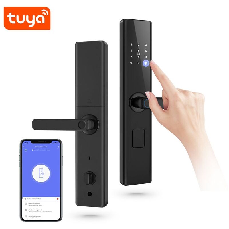 foto del prodotto serratura automatica per porta con impronta digitale smart wifi tuya