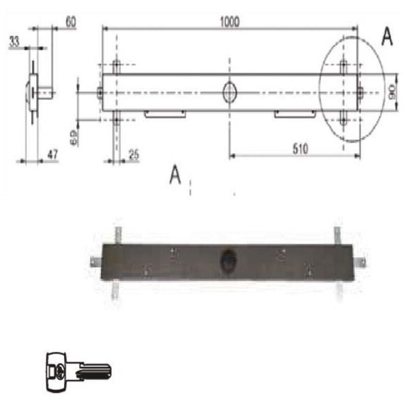 foto del prodotto serratura bascule spranga pompa 6002 kassel