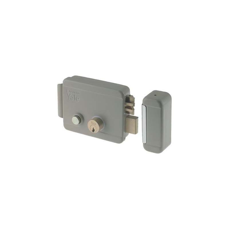 foto del prodotto serratura cancello applicare elettrica 68880 yale vern c.tondo fisso m2 scr puls tett e.mm 60 sx 1 pz