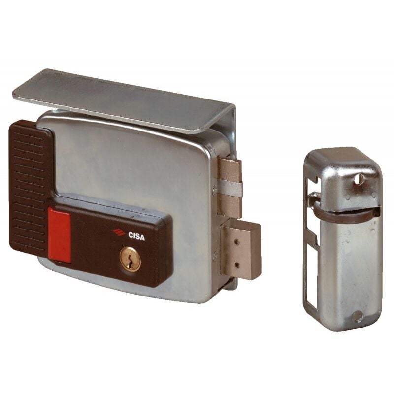 foto del prodotto serratura cisa 11771 70 dx elettrica da applicare c tetto per ferro