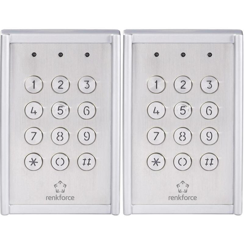 foto del prodotto serratura con codice da parete ip65 con tastiera illuminata renkforce