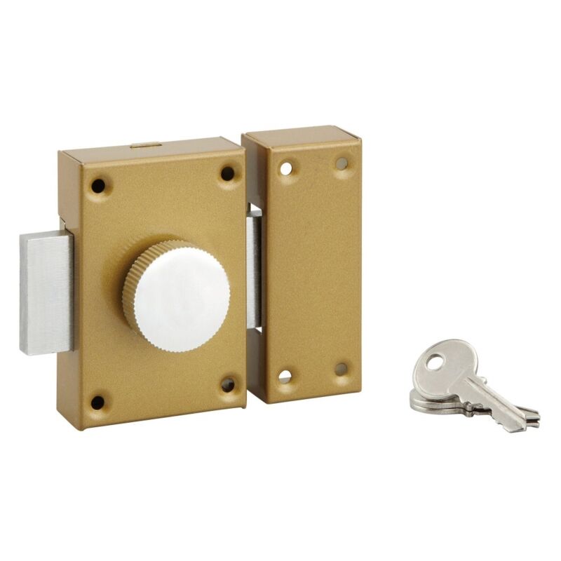 foto del prodotto serratura da applicare a pomolo, cilindro 25 x 40 mm, 3 chiavi - serruprix