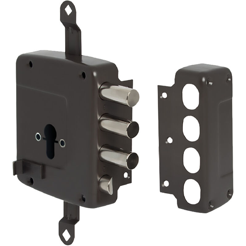 foto del prodotto serratura da applicare triplice per legno art. 561 e 60 dx