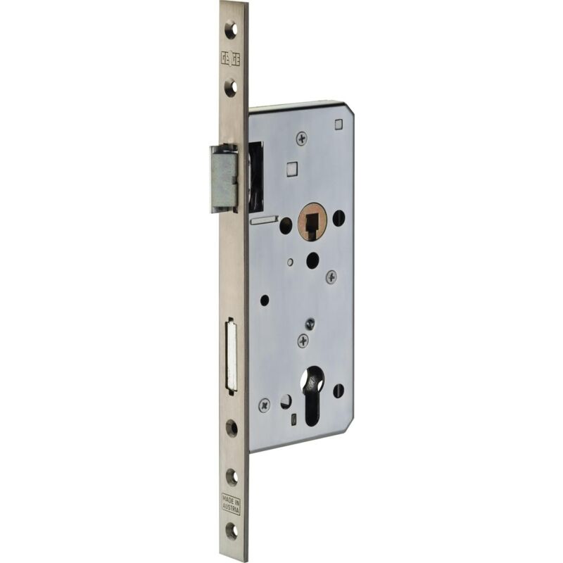 foto del prodotto serratura da infilare per legno con resistenza e versatilit e50 b.tondo controp.ottone lucido