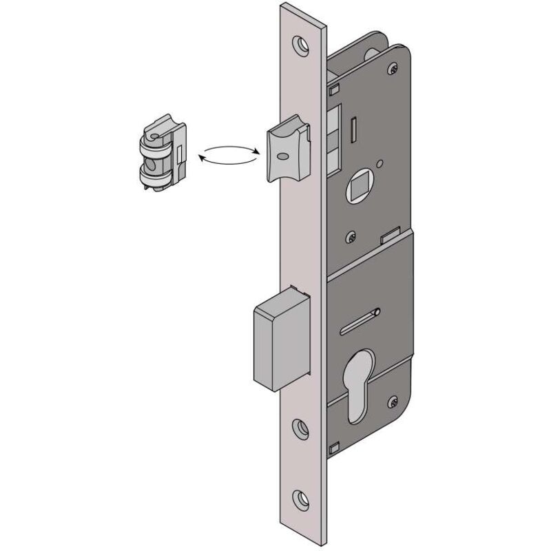 foto del prodotto serratura da infilare per porte in alluminio 101.30.01.0 welka