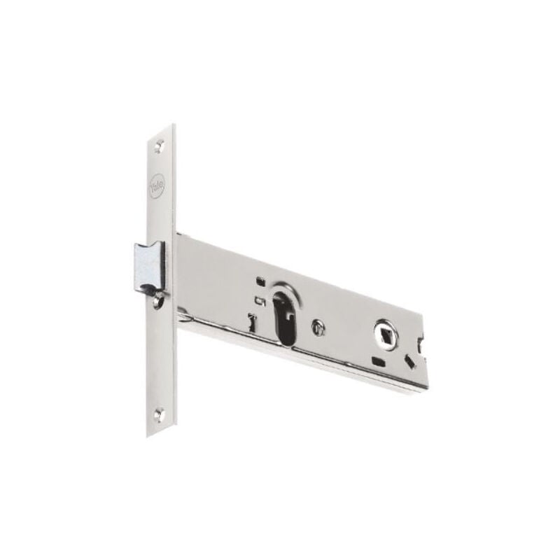 foto del prodotto serratura da infilare per porte in alluminio con scrocco reversibile e frontale in acciaio inox yale entrata 70 frontale 22