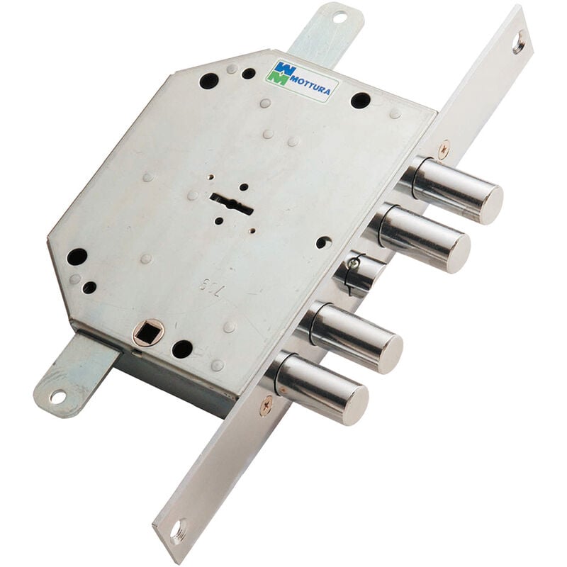 foto del prodotto serratura da infilare triplice per porte blindate art. 89c.751 dx e 60 mm 132 x 165