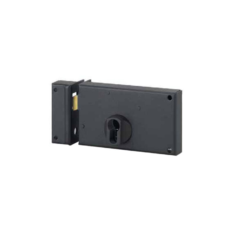 foto del prodotto serratura da superficie per cilindro profilato con gancio 140x83 mm thirard sinistra - 8128