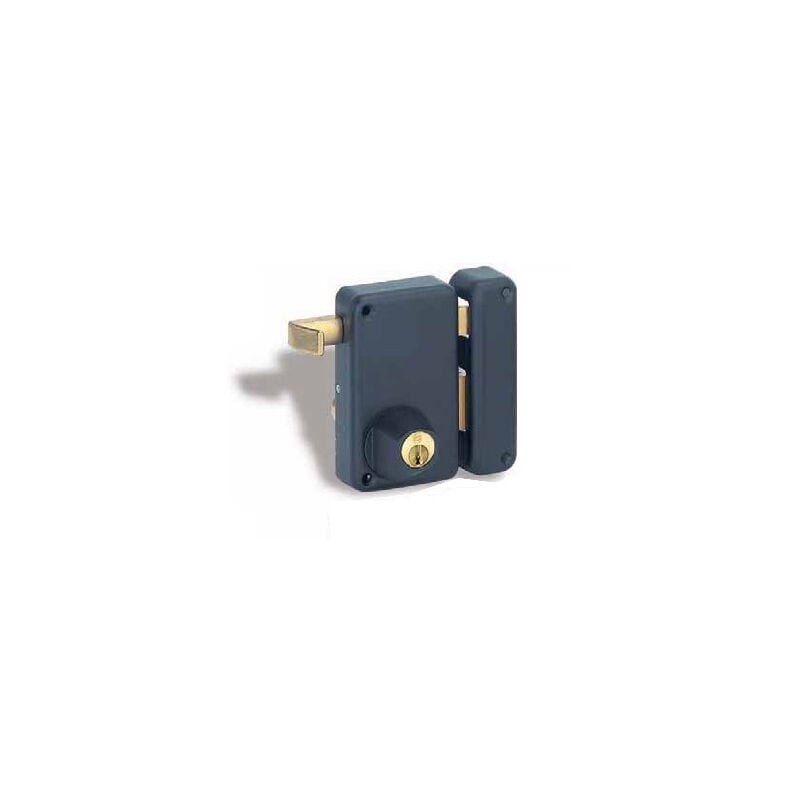 foto del prodotto serratura di sicurezza verticale 75x130 mm nera thirard cilindro 23x45 mm sinistra 000145