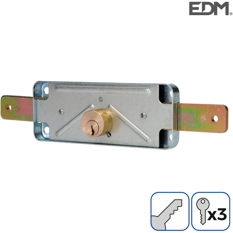 foto del prodotto serratura edm 85260 acciaio 154 x 59 mm persiana insaccare