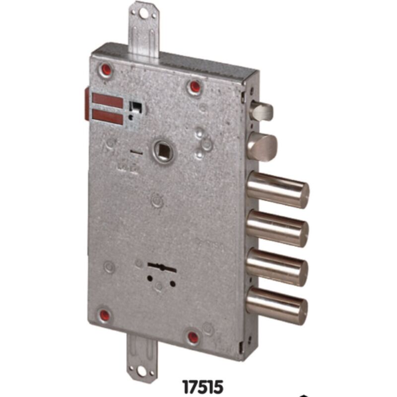 foto del prodotto serratura elettrica cisa 17515.68 ck a doppia mappa con chiave corta autobloccante reversibile
