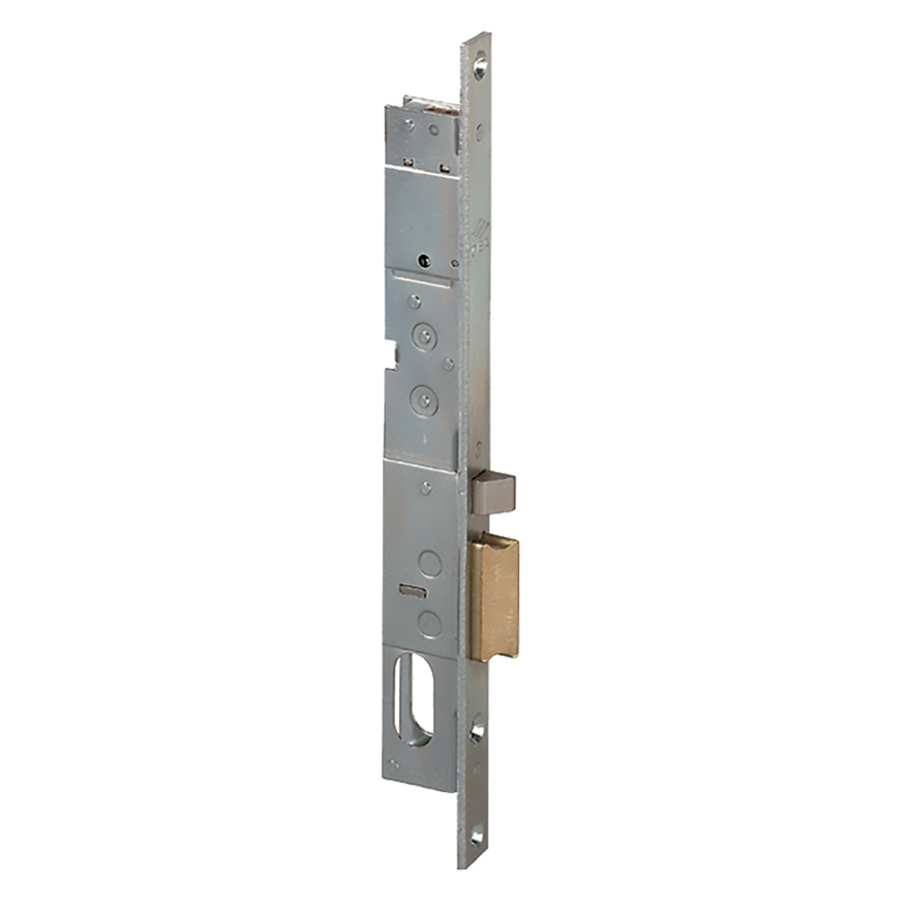 foto del prodotto serratura elettrica da infilare per montanti allum e18 dx front.mm 16 scrocco autobl.