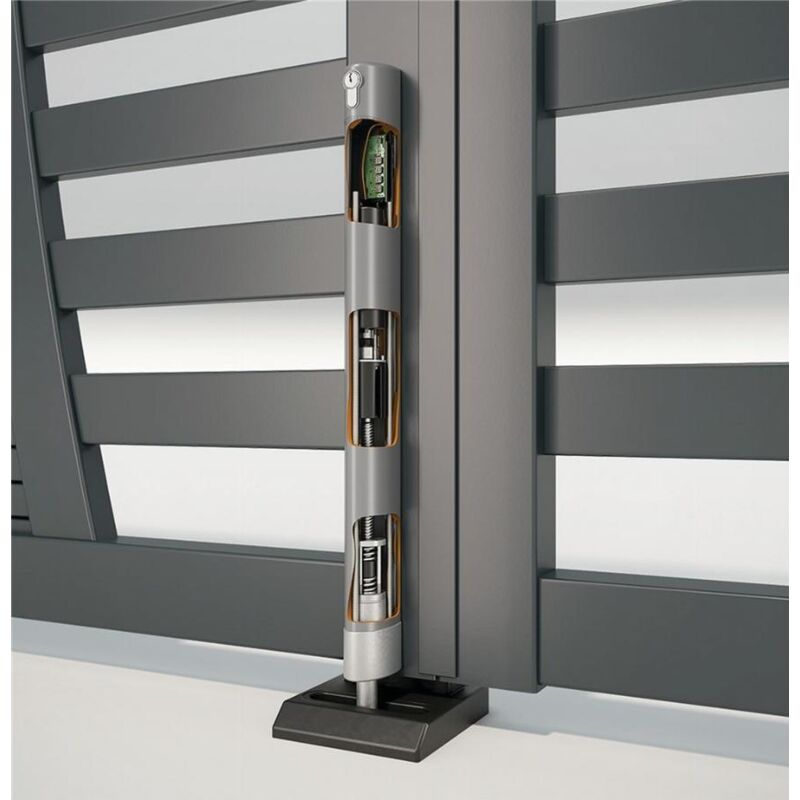 foto del prodotto serratura elettrica da pavimento motorizzata electradrop locinox electradrop r zilv