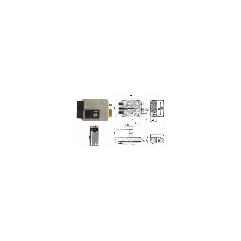 foto del prodotto serratura elettrica ferro 80 sx