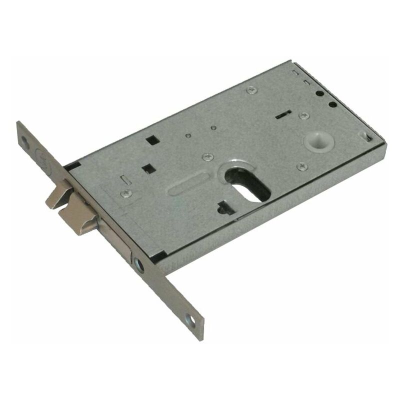 foto del prodotto serratura elettrica per profilati scrocco e pistone reversibili 2 mandate cilindro ovale entrata 70 mm frontale 16 mm 852
