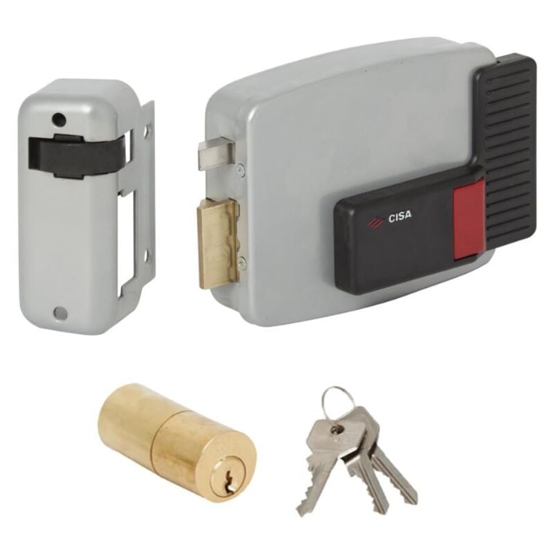 foto del prodotto serratura elettronica a pomello orizzontale cisa 12v asse 60mm cyl 50mm sinistra normbau 3005322000
