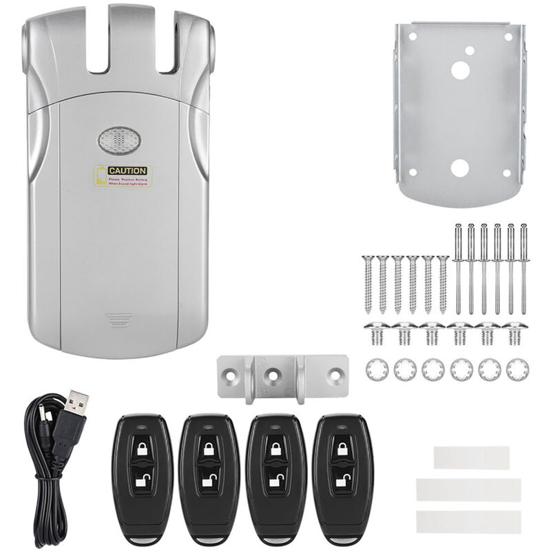 foto del prodotto serratura elettronica con telecomando wireless senza chiave invisibile wafu eosnow