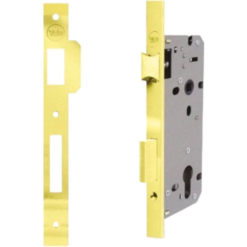 foto del prodotto serratura in acciaio a infilare per porte yale 52x 50 mm
