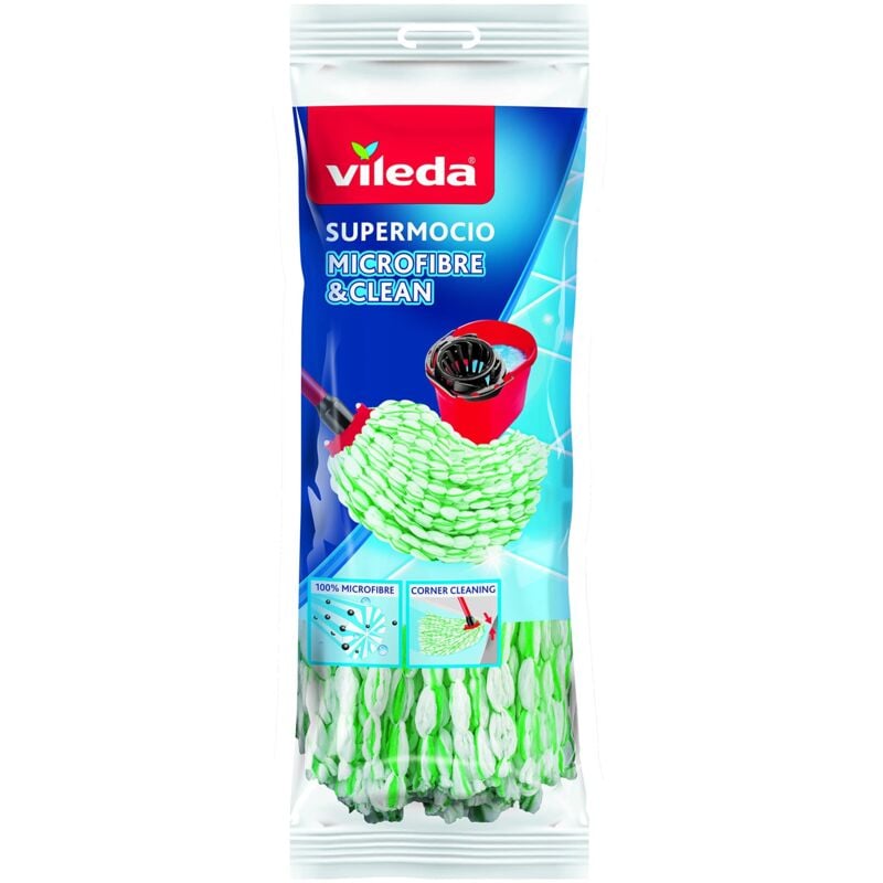 foto del prodotto serratura in microfibra eco vileda suolo - verde - 1 unità