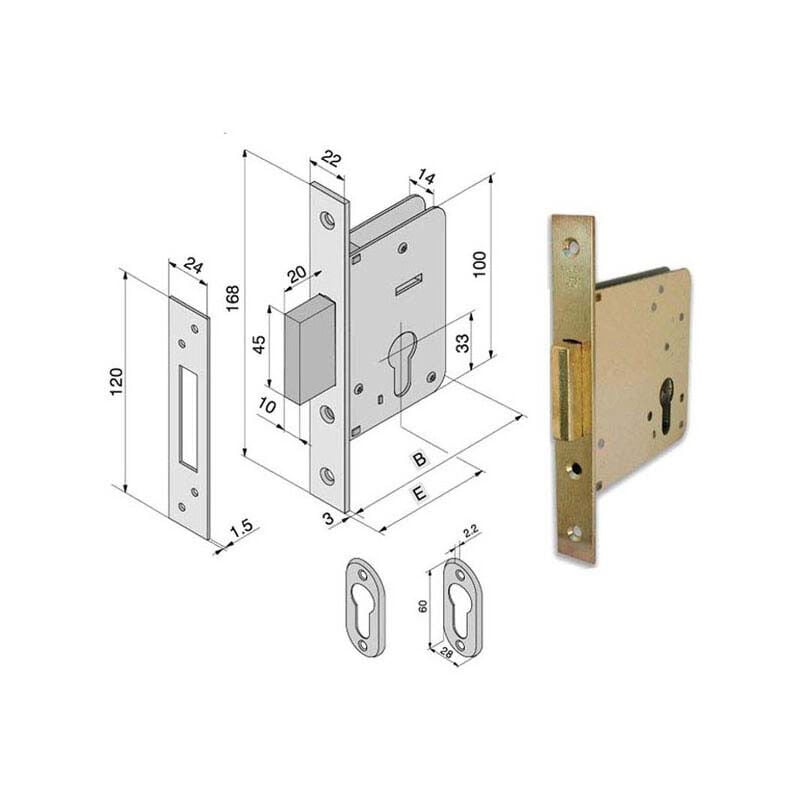foto del prodotto serratura inf.legno 020.50.00.0 welka