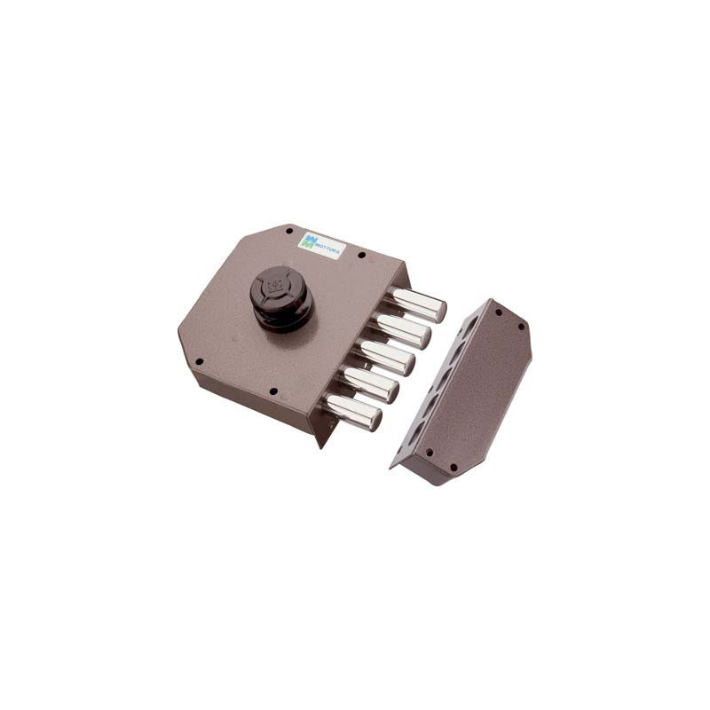 foto del prodotto serratura laterale da applicare senza scrocco a pompa 30601 mm.60 dx cilindro mm.34 30601vd60 