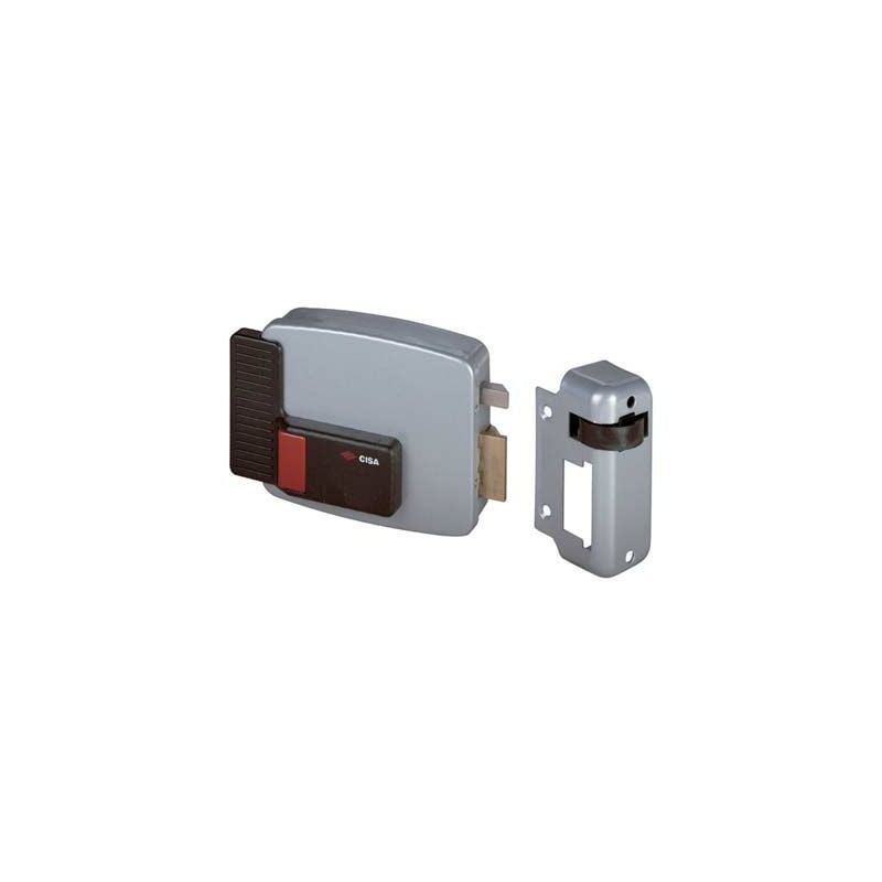 foto del prodotto serratura legno applicare elettrica 11610 cisa vern c.staccato scr pulsante e.mm 80 sx