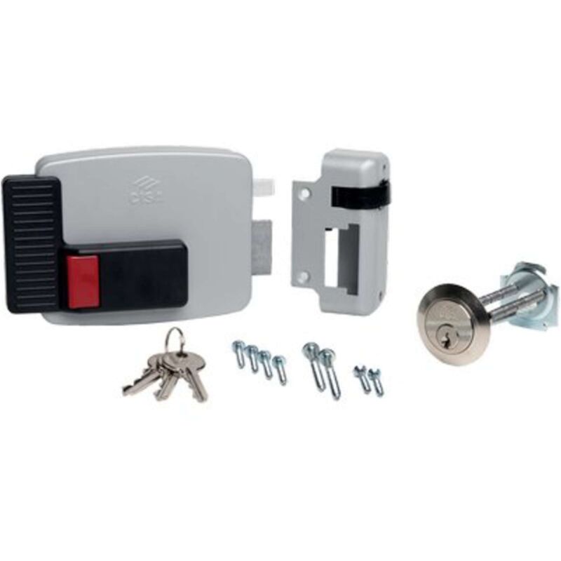 foto del prodotto serratura legno applicare elettrica 11610n cisa vern c.staccato scr pulsante e.mm 50 80 dx 1 pezzo