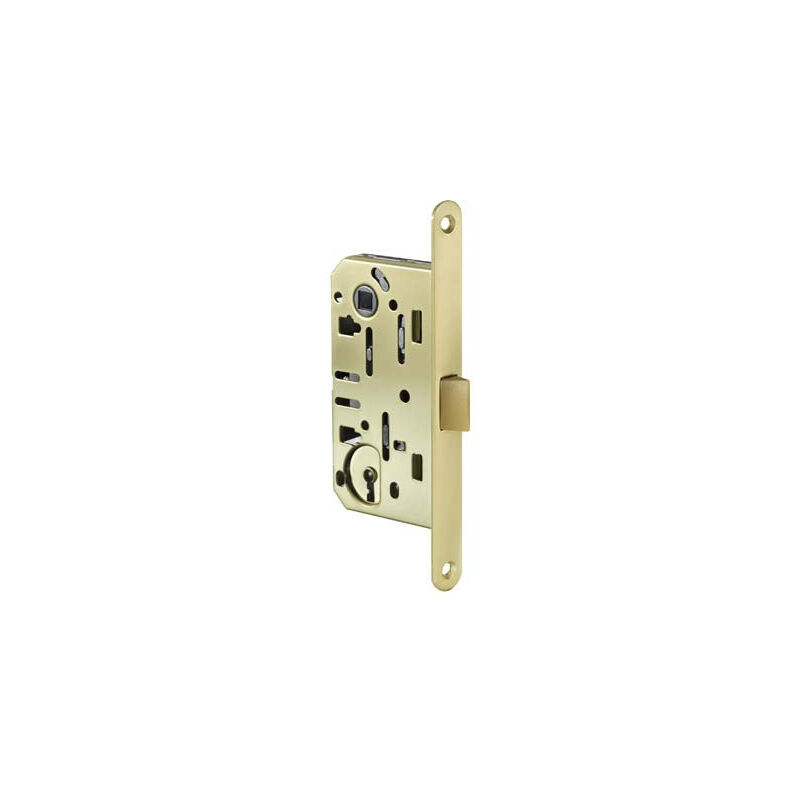 foto del prodotto serratura legno infilare b bitter t60 bonaiti i.mm 90 f.mm 18 e.mm 50 b.tondo ottone lucido