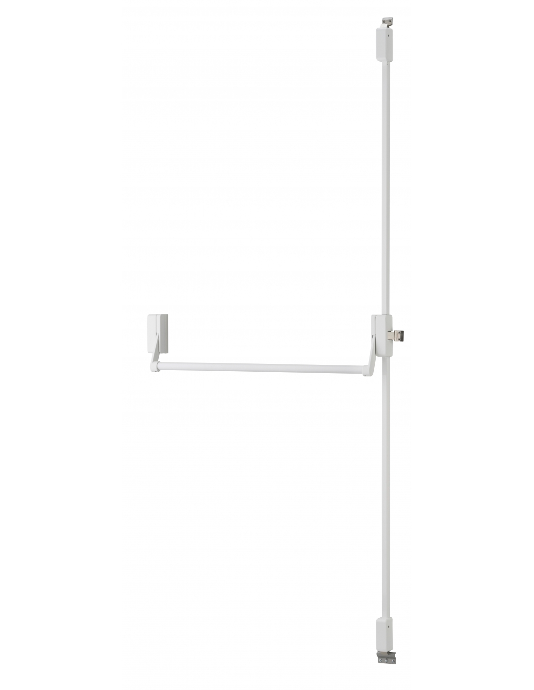foto del prodotto serratura maniglione antipanico d cross per porta d 39 ingresso 1150mm max, 2 3 punti sopra e sotto, reversibile, bianco thirard