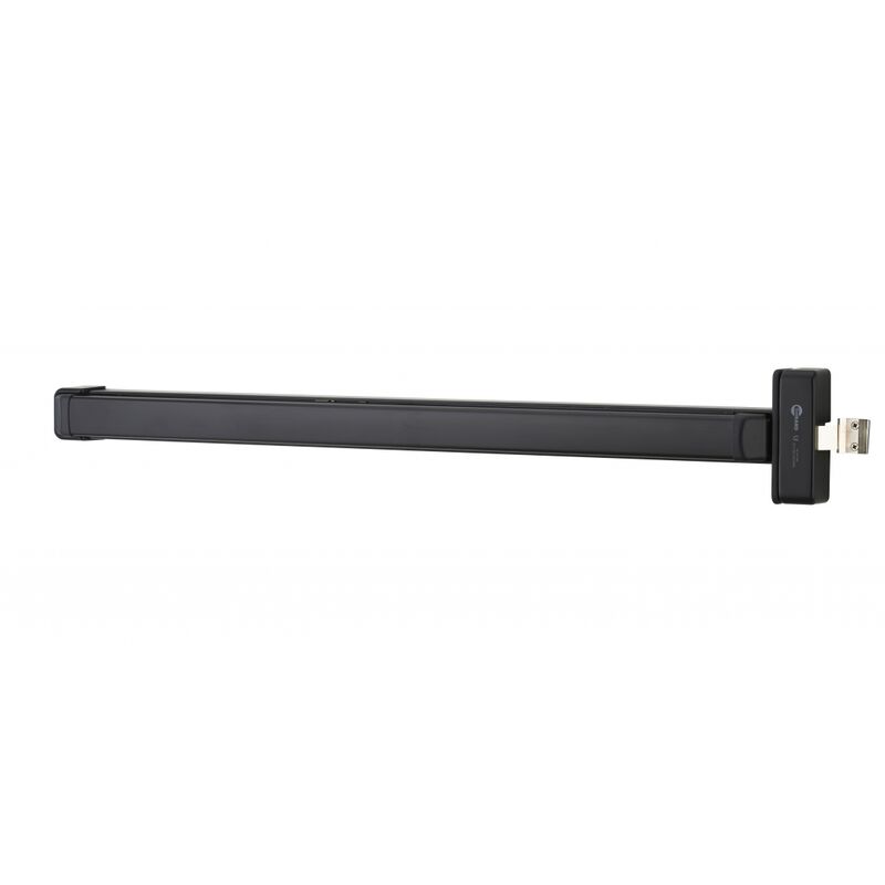 foto del prodotto serratura maniglione antipanico s push per porta d ingresso, 1 pz. reversibile, nero thirard