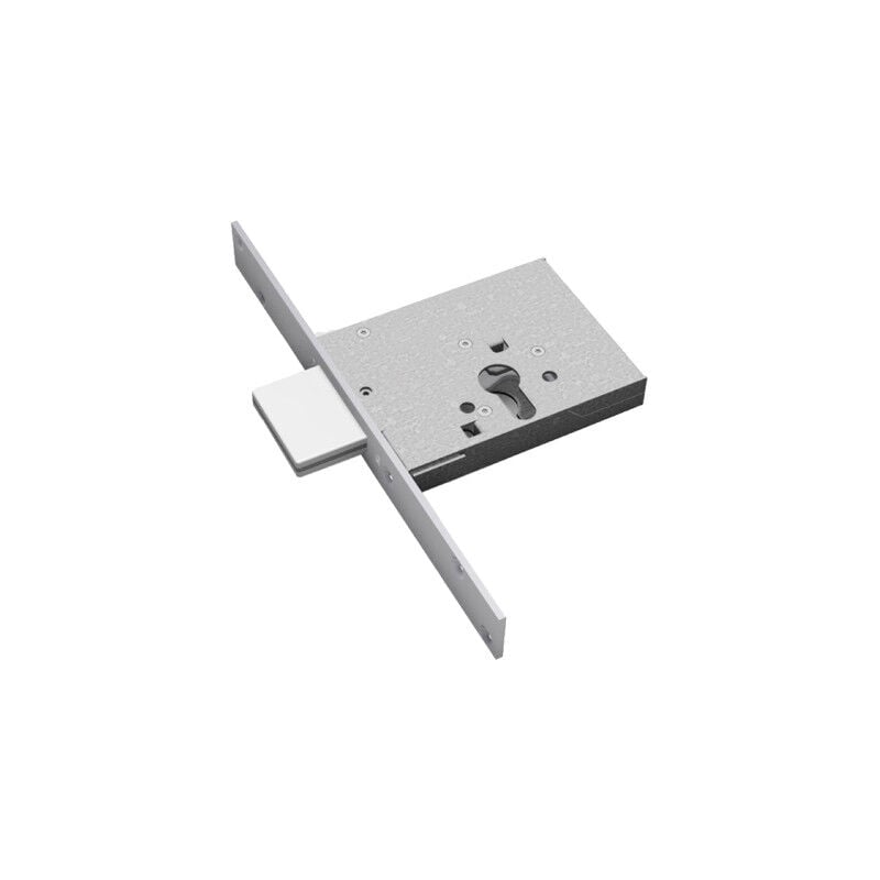 foto del prodotto serratura metallo infilare 2051 securemme b.q zinc f.mm 25 f.sagom m3 h.mm 82 e.mm 70