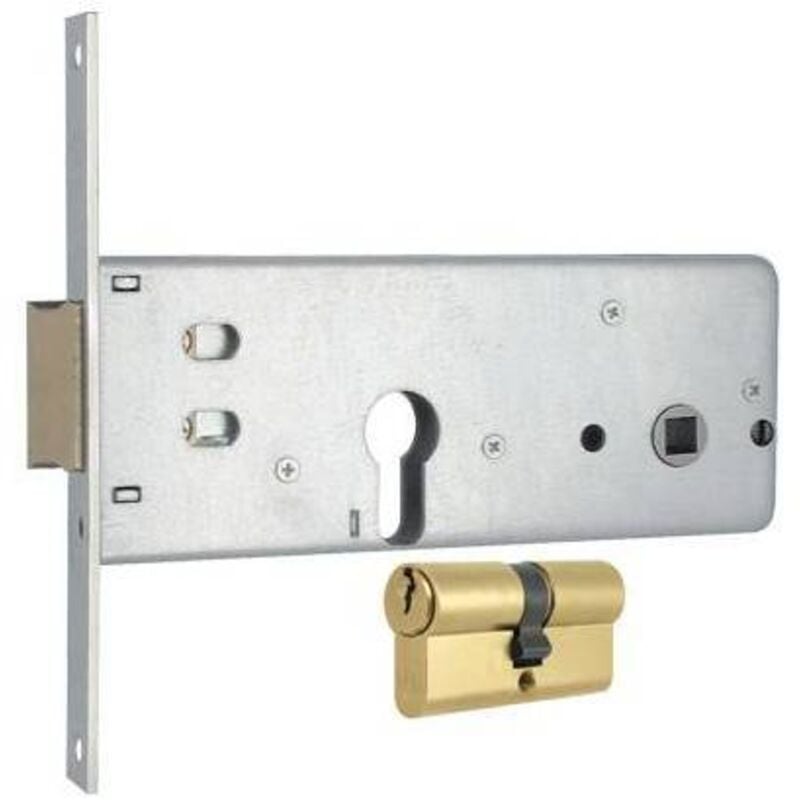 foto del prodotto serratura metallo infilare 283 mg b.q zinc f.mm 20 f.sag m2+scr+q8 h.64 e.70 cf pz 2