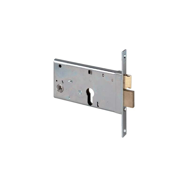 foto del prodotto serratura metallo infilare 44360 cisa b.q zinc f.mm 16 f.sagom m2 scr h.mm 77 e.mm 70