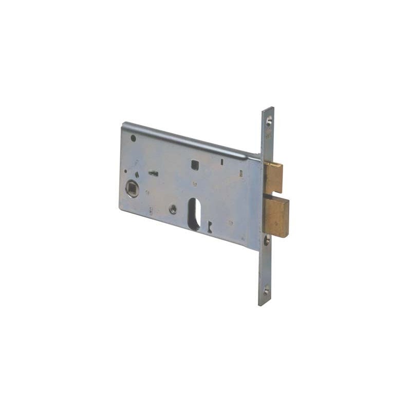 foto del prodotto serratura metallo infilare 44460 cisa b.q zinc f.mm 16 f.ovale m2 scr h.mm 77 e.mm 80
