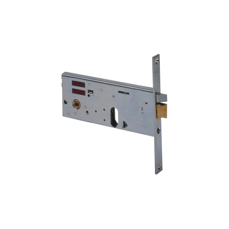 foto del prodotto serratura metallo infilare elettrica 14450 cisa b.q zinc f.mm 16 f.ovale scr f h.mm 77 e.mm 80